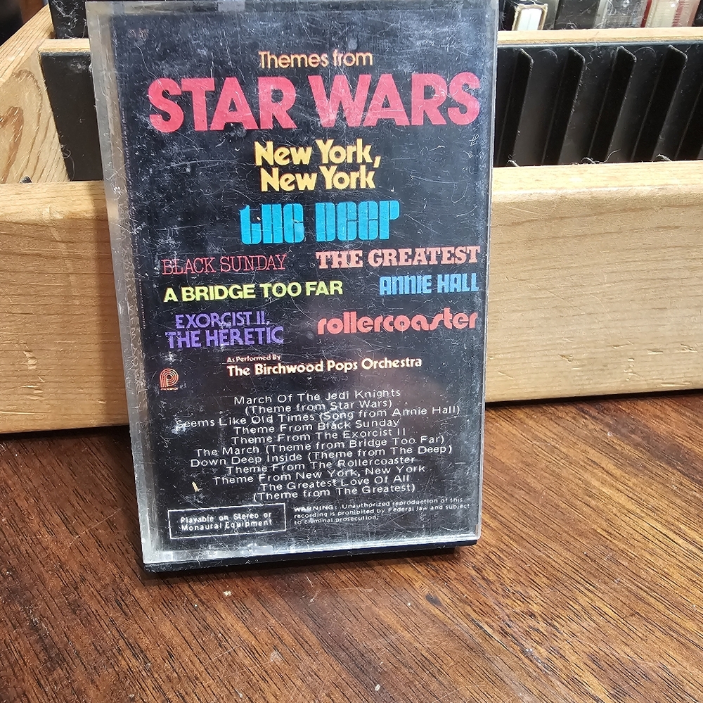 Star Wars Cassette with Red and Black Text